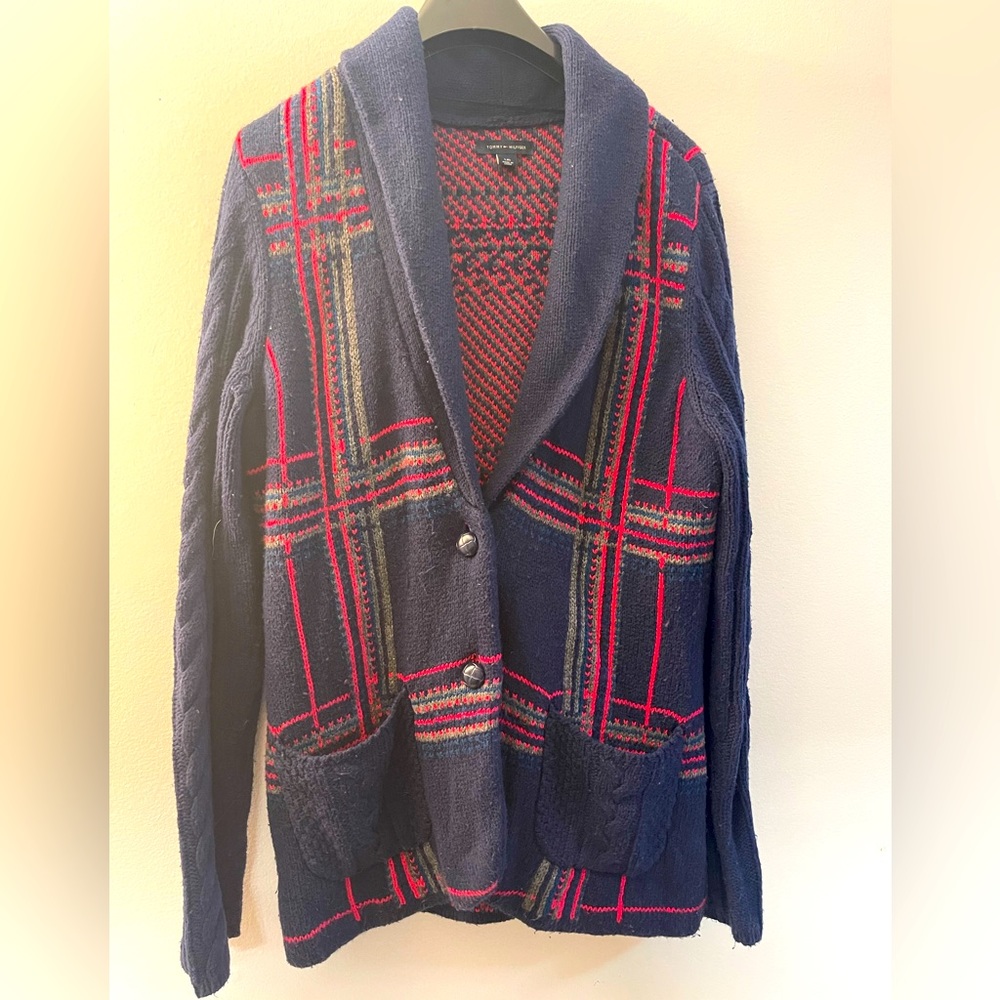 Tommy Hilfiger cable knit cardigan/coat
